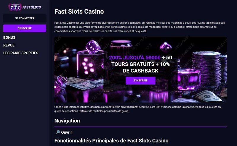Meilleur fast slots casino france à France